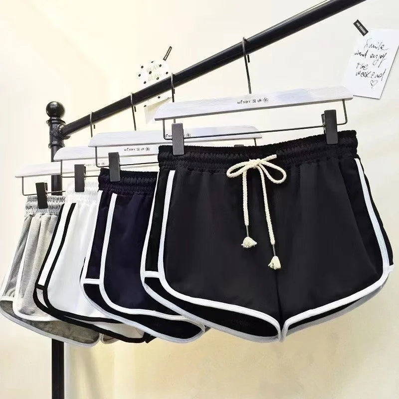 Plus Size Casual Shorts Elastic Waist Sports