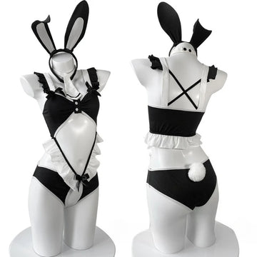 Alluring Bunny Girl Lingerie Set - Playful Seduction