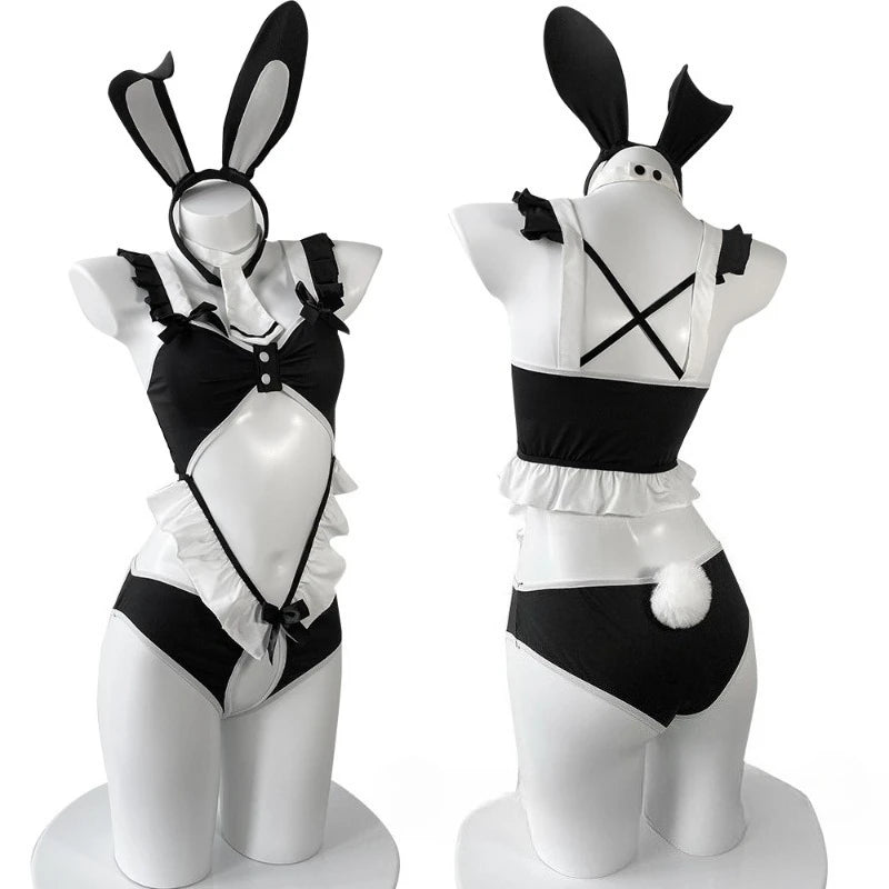 Alluring Bunny Girl Lingerie Set - Playful Seduction