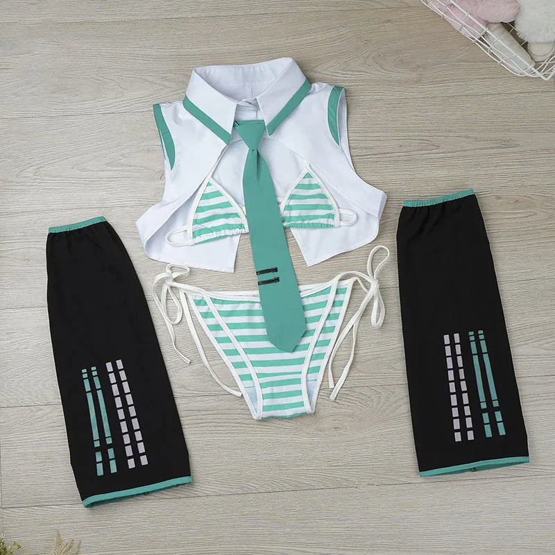 Hatsune Miku Cosplay Lingerie Set - Anime Roleplay Costume