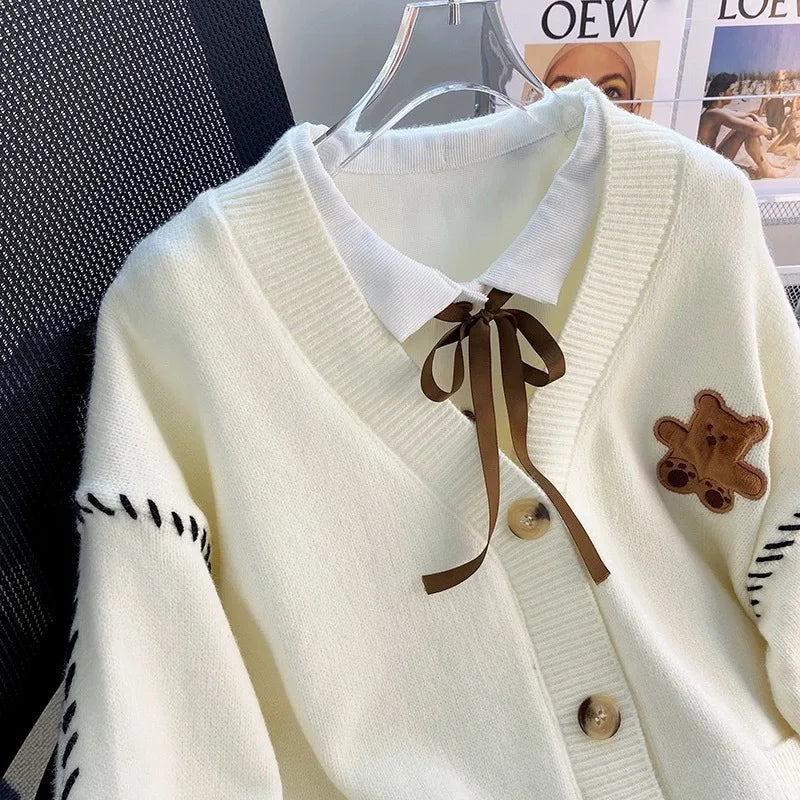 Sweater Woman Clothes	 Knitwear Women's Sweater Winter Sweater Keep Warm Preppy Style Round-Neck Sweater Soft and Warm Sweater