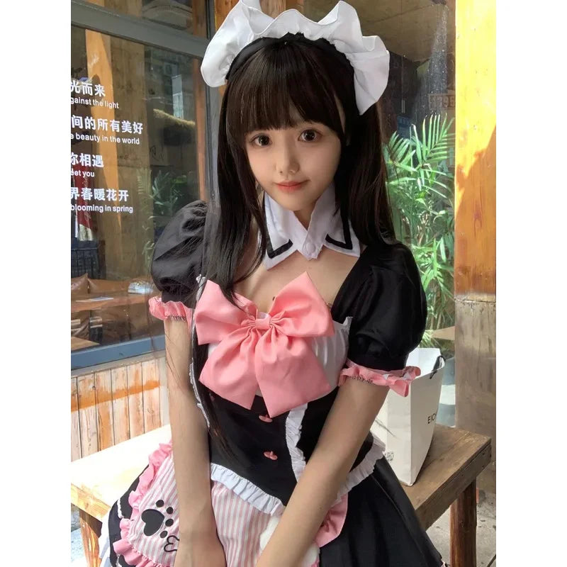 Anime Lolita Cat Maid Cosplay Dress - Ruffle Neko Outfit S-5XL