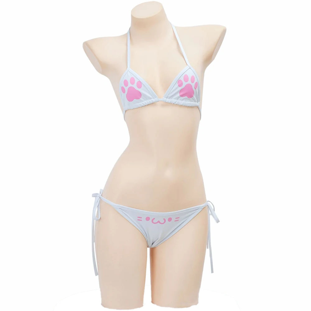 Kawaii Cat Paw Bikini Set - Anime Cosplay Lingerie