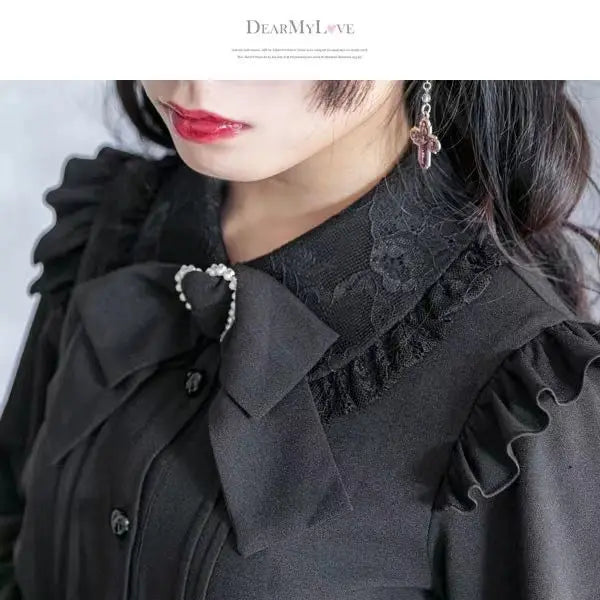 Japanese Gothic Lolita Ribbon Short Suspender plaid Skirt Girls Sweet Cute Lace A-Line Mini Skirts summer2025 black solid kawaii
