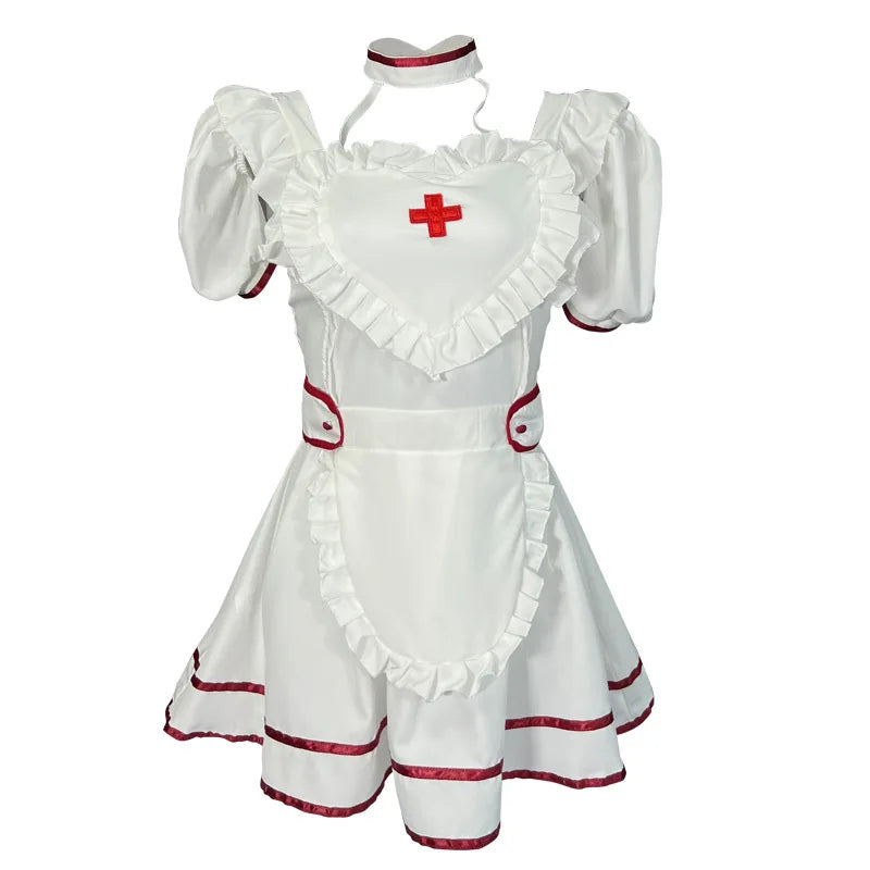 Sweet Heart Hollow Lolita Maid Cosplay Dress | Nurse Outfit Set