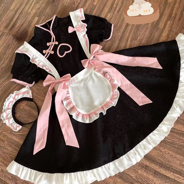 Sweetheart Lolita Maid Cheongsam Cosplay Dress | Unique Anime Costume