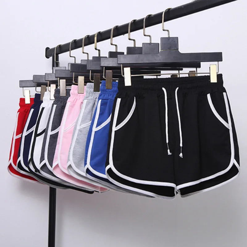 High Waist Sport Shorts Women Summer Loose Casual Running Fitness Outdoor Wear Wide Leg Slimming Large Size Home Sleepwear