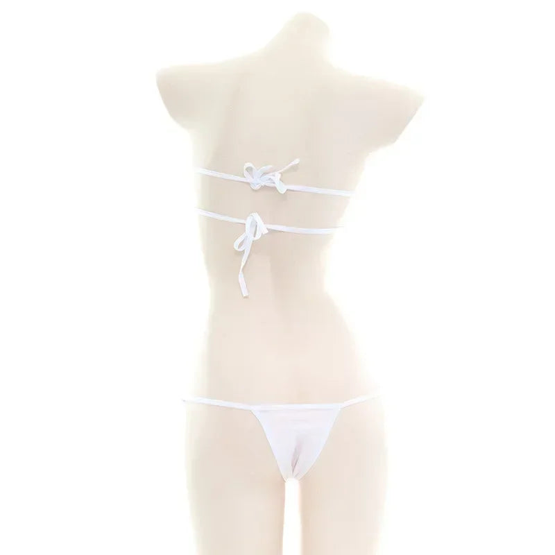 Sexy Kawaii Lolita Mini Bikini Set | Heart Bandage Lingerie