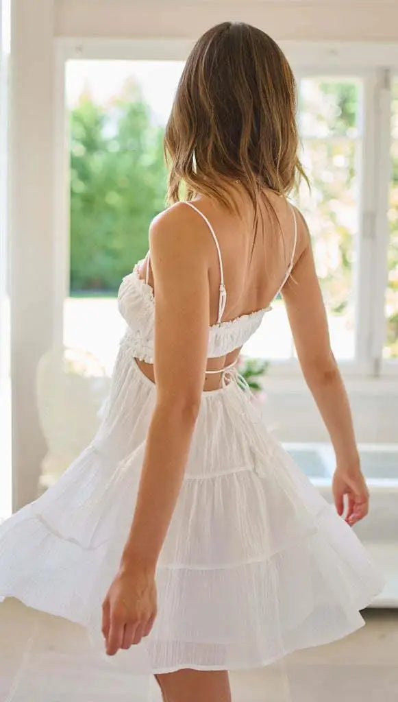Elegant Chiffon A-Line High-Waist Dress | Versatile & Flattering