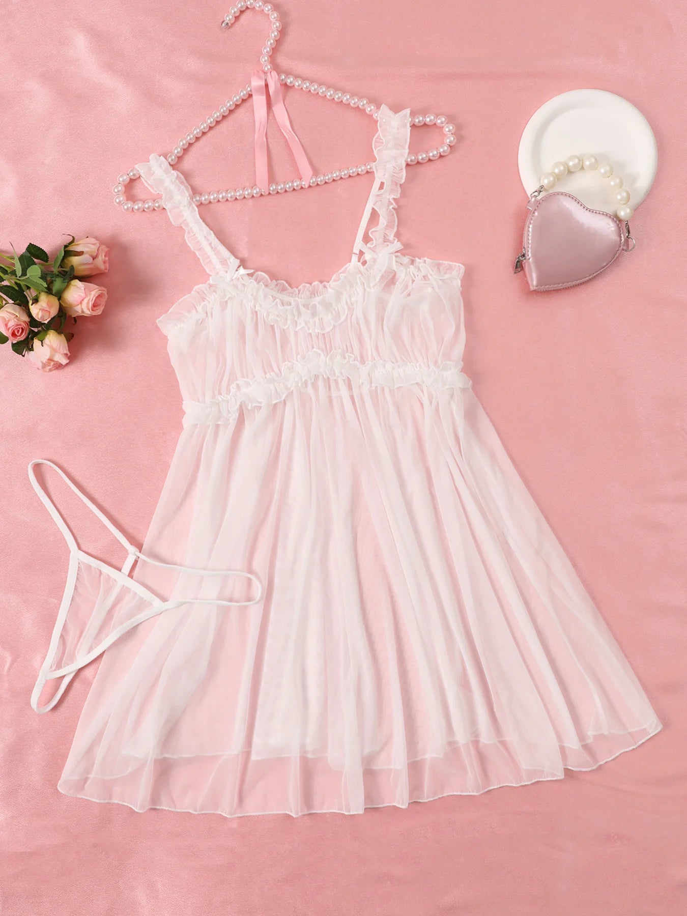 Sexy Lace Babydoll Lingerie Set | Comfort & Allure