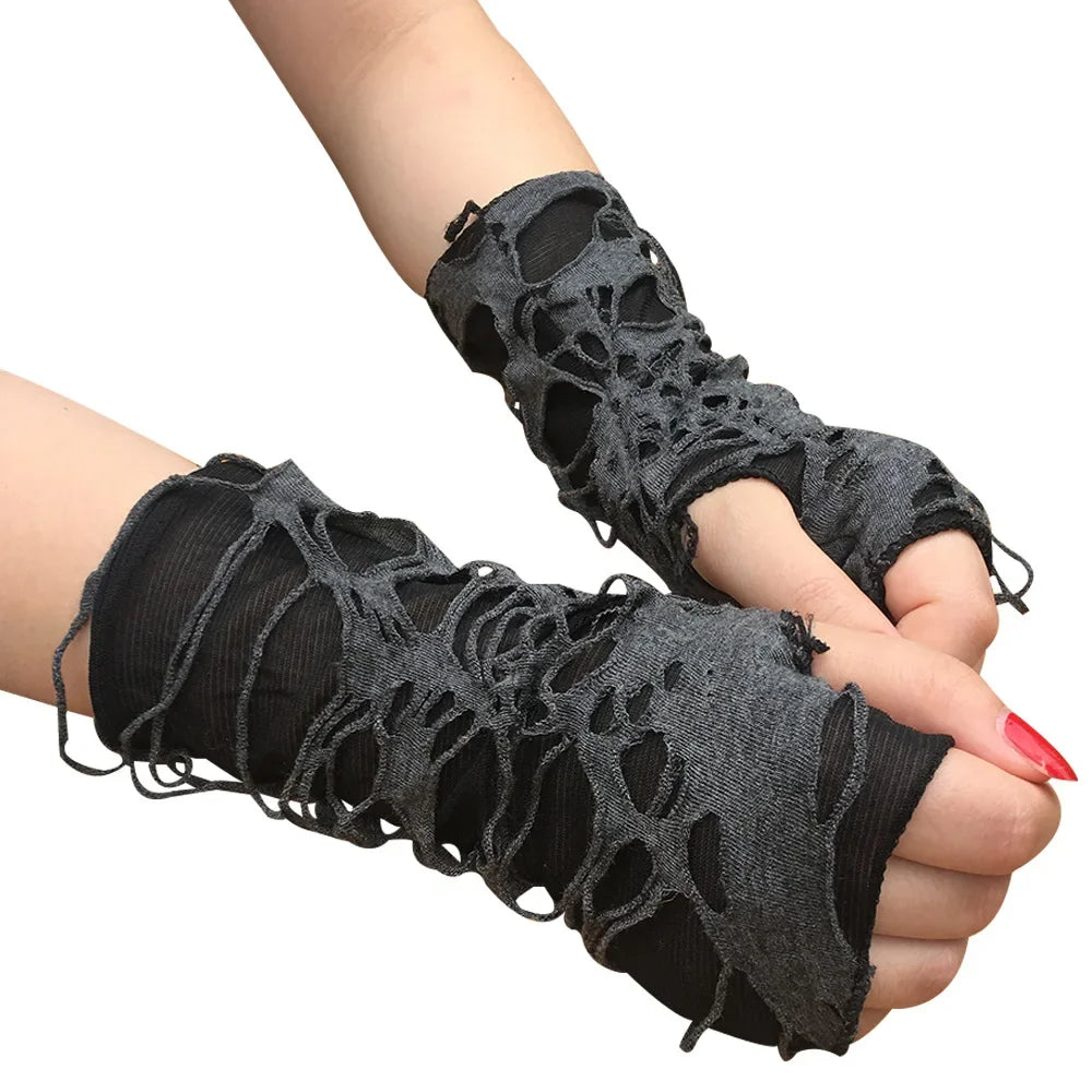 Universal Gothic gloves Fingerless gloves Female sexy festival club costume dance play accessories
