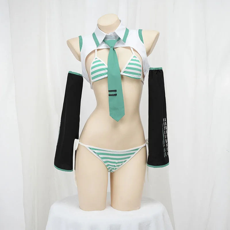Hatsune Miku Cosplay Lingerie Set - Anime Roleplay Costume