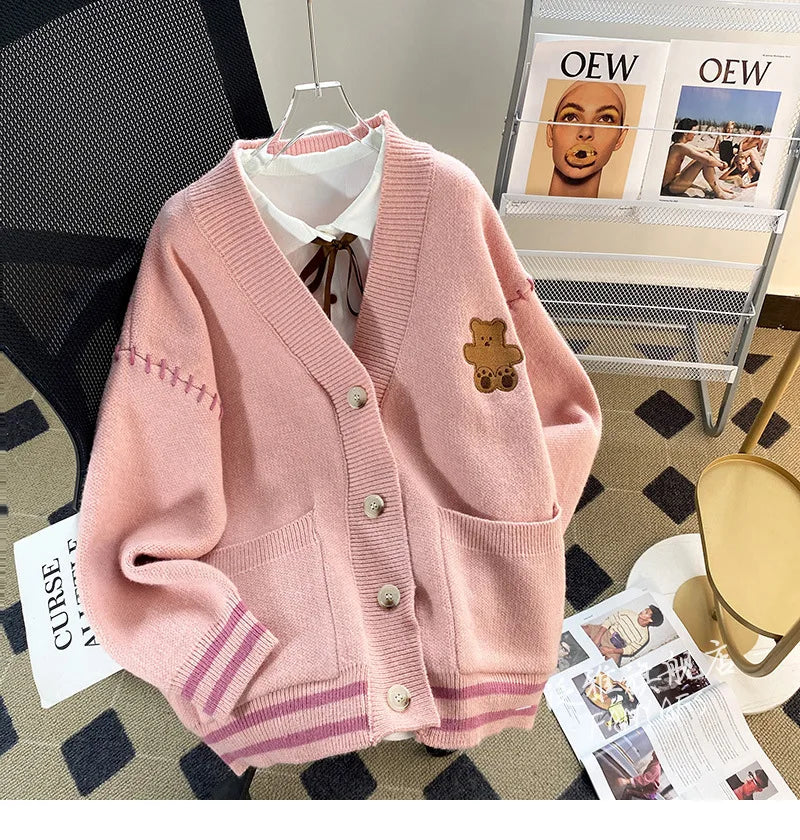 Sweater Woman Clothes	 Knitwear Women's Sweater Winter Sweater Keep Warm Preppy Style Round-Neck Sweater Soft and Warm Sweater