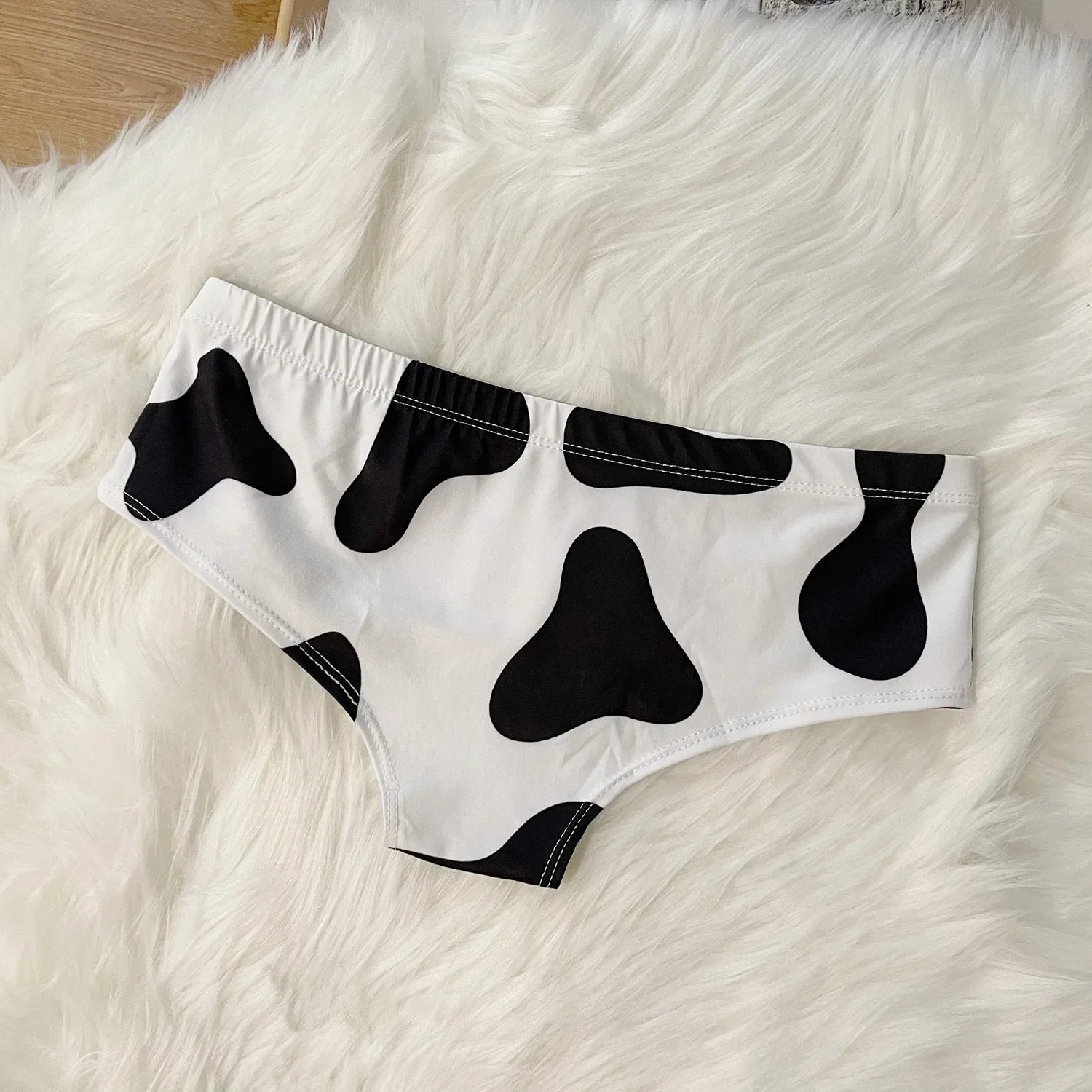 Sexy Women's Panties Low Waisted Push Up Wrap Hip Briefs Underwear Breathable Cow Fashion Lingerie Underpants Woman Clothing