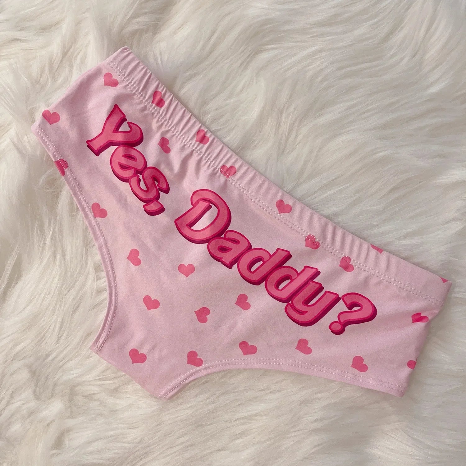 Cute Pink Cartoon Thong: Sexy Hip-Lifting Underwear