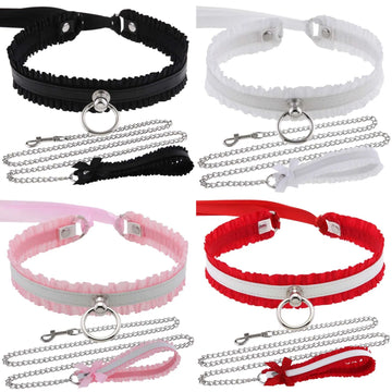 Harajuku Leather Chain Choker: Punk Gothic Unisex Couple Jewelry