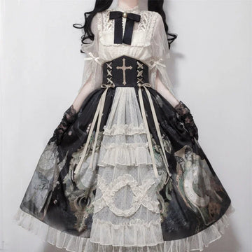 Victorian Gothic Kawaii Lolita Set | Butterfly Princess Dress