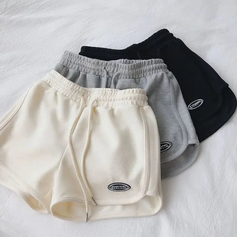 Women's Summer A- Line Slimming Petite Loose-Fit Casual Sports Plus-Size Three-Quarter Length Shorts