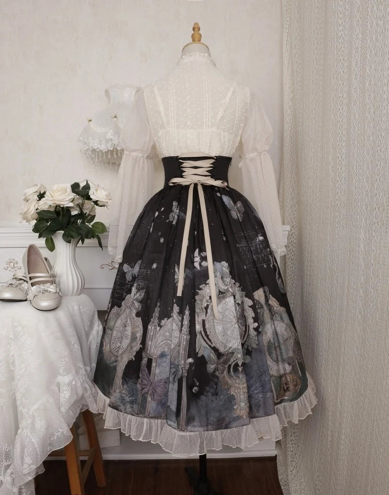 Victorian Gothic Kawaii Lolita Set | Butterfly Princess Dress