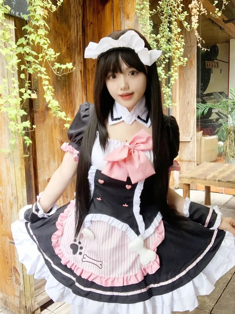 Anime Lolita Cat Maid Cosplay Dress - Ruffle Neko Outfit S-5XL