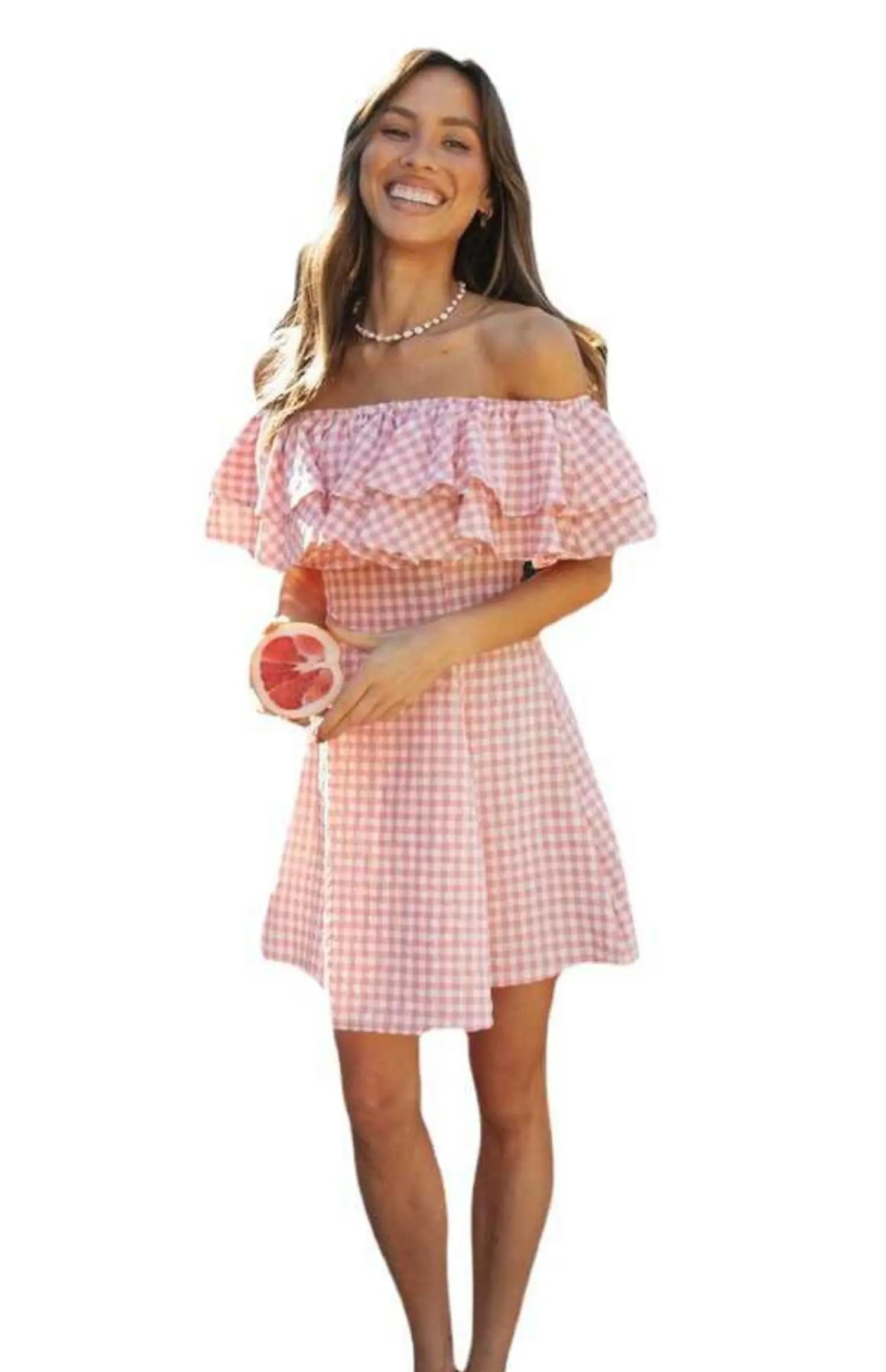 Chic Plaid One-Shoulder Mini Dress | Versatile All-Season Style