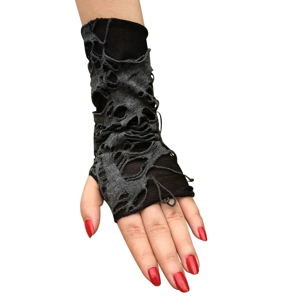 Universal Gothic gloves Fingerless gloves Female sexy festival club costume dance play accessories