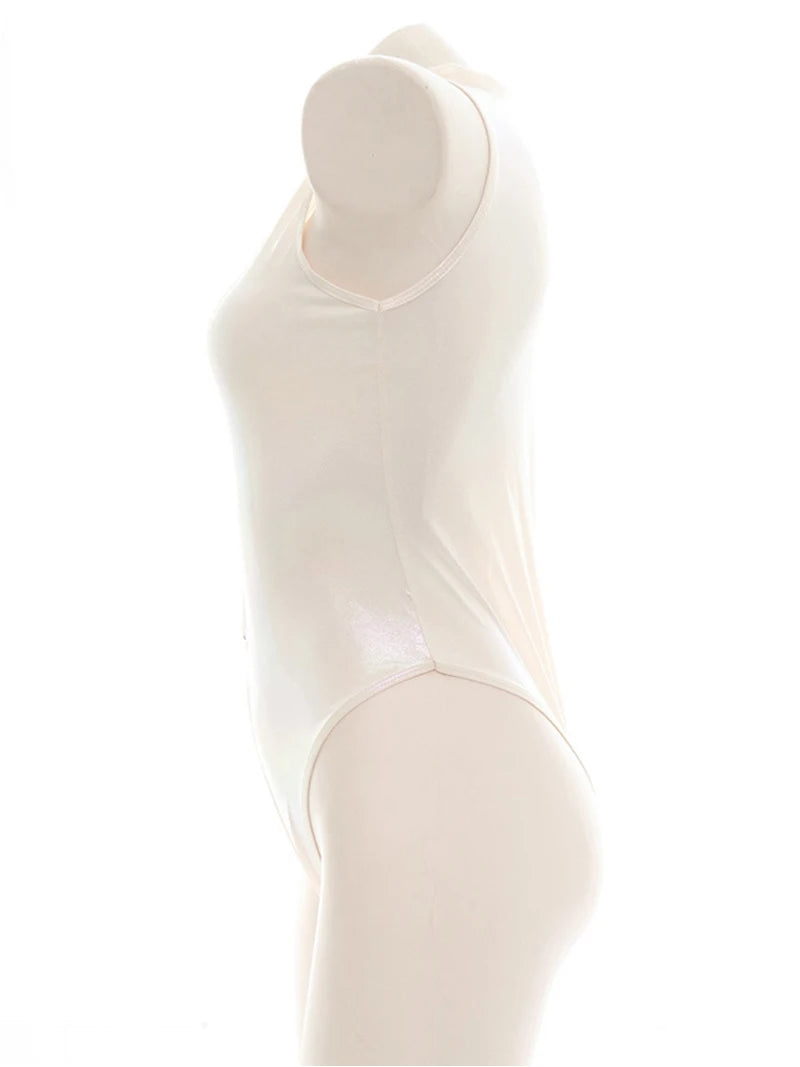 Anime Laser Reflective Bodysuit - High Collar Cosplay Swimsuit