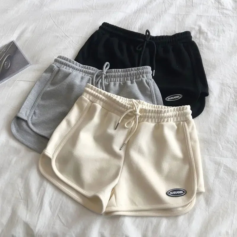Women's Summer A- Line Slimming Petite Loose-Fit Casual Sports Plus-Size Three-Quarter Length Shorts