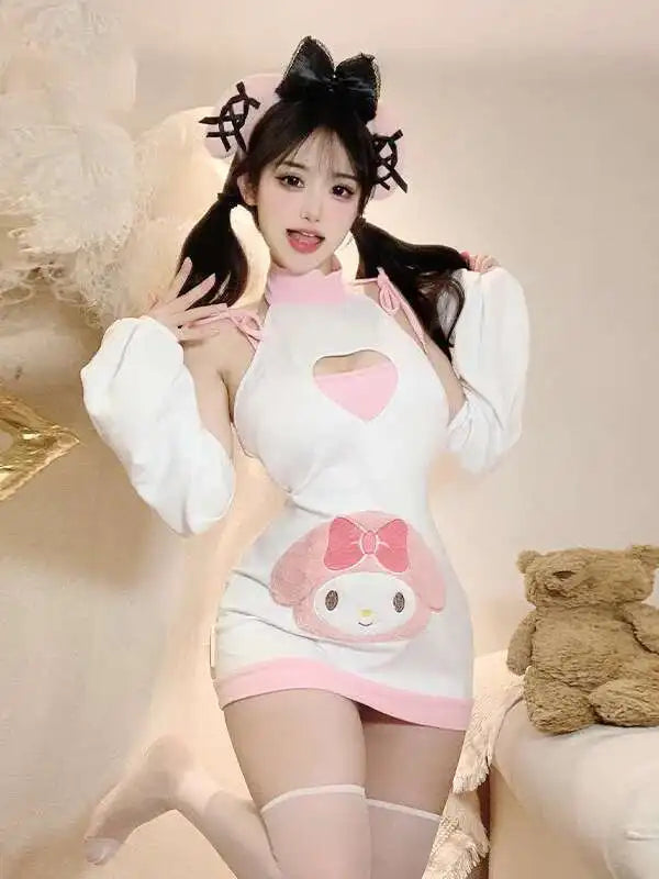 Sexy Rabbit Military Instructor Mini Dress Role-Play Costume