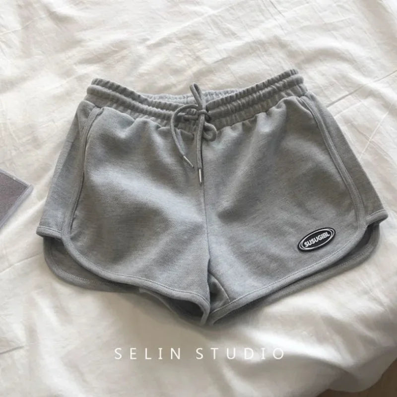 Women's Summer A- Line Slimming Petite Loose-Fit Casual Sports Plus-Size Three-Quarter Length Shorts