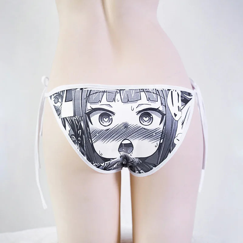 Women's Anime Side-Tie Panties | Breathable, Adjustable Low-Rise
