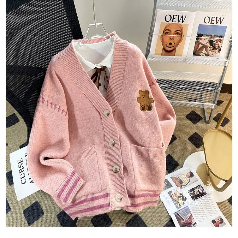 Sweater Woman Clothes	 Knitwear Women's Sweater Winter Sweater Keep Warm Preppy Style Round-Neck Sweater Soft and Warm Sweater