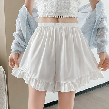 Lace Ice Silk Safety Shorts Anti-Chafe Underwear