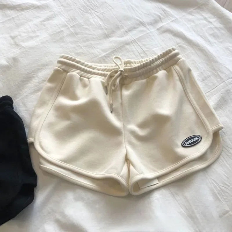 Women's Summer A- Line Slimming Petite Loose-Fit Casual Sports Plus-Size Three-Quarter Length Shorts