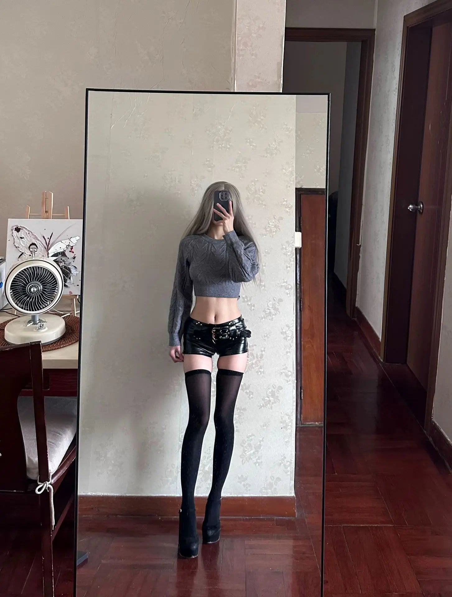 2026 New Spicy Girl Y2K Nightclub Sexy Low Waisted Bodycon PU Leather Super Shorts Boots Shorts