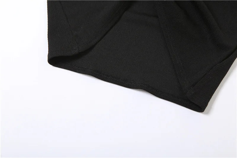 2026 Summer Sexy Y2k Aesthetic Solid Tank Top Harajuku Hollow Out Pleated Cropped Camisole Vintage Irregular Bodycon Tanks Women