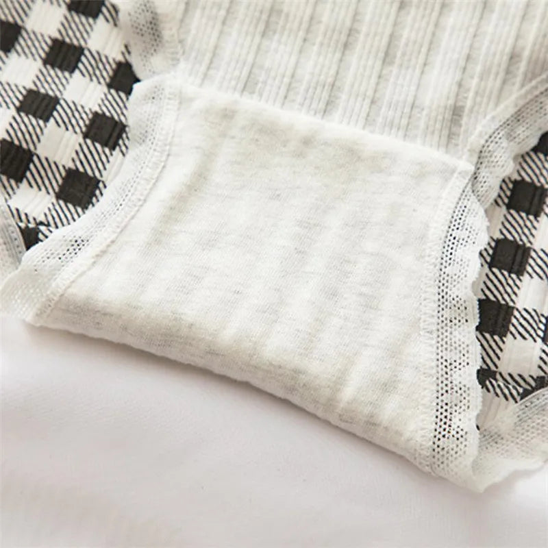 Kawaii Lolita Bow Cotton Panties | Mid-Waist Antibacterial Briefs