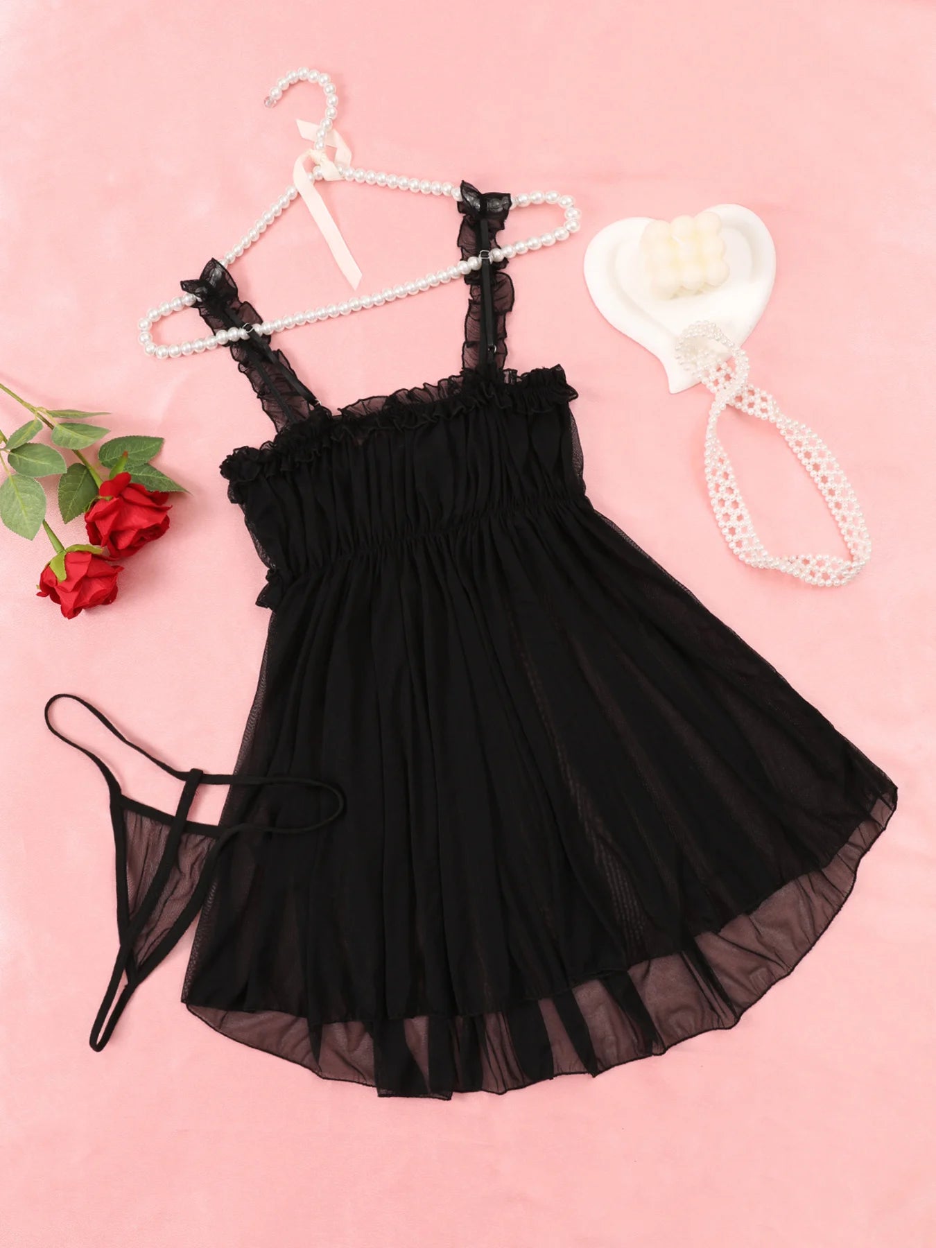 Sexy Lace Babydoll Lingerie Set | Comfort & Allure