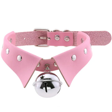 Punk Gothic PU Leather Spike Choker Necklace | Harajuku Collar