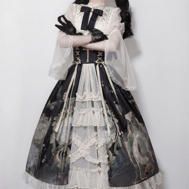 Victorian Gothic Kawaii Lolita Set | Butterfly Princess Dress