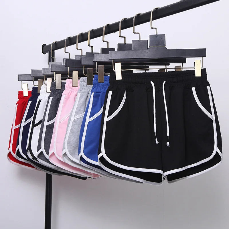 High Waist Sport Shorts Women Summer Loose Casual Running Fitness Outdoor Wear Wide Leg Slimming Large Size Home Sleepwear