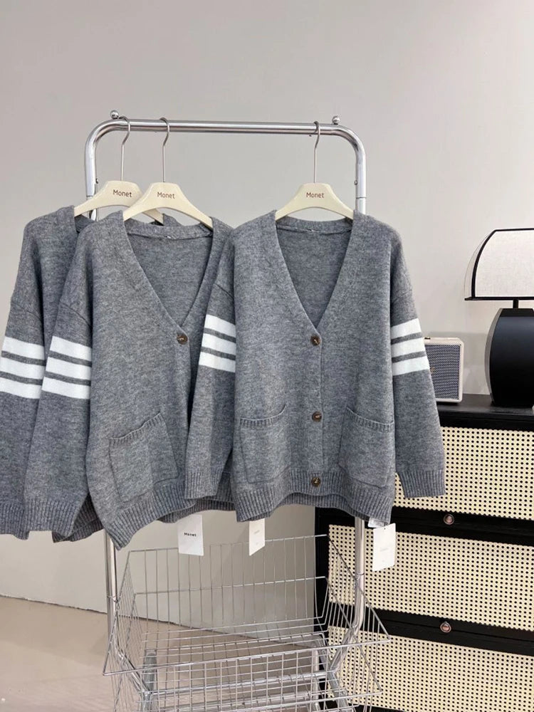 2025 autumn new slim small fragrant style casual and lazy style Korean version sweater jacket knitted cardigan women's top