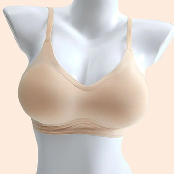 Breast Prosthesis Bra Seamless Wireless V Neck Soft Comfort Wire Free