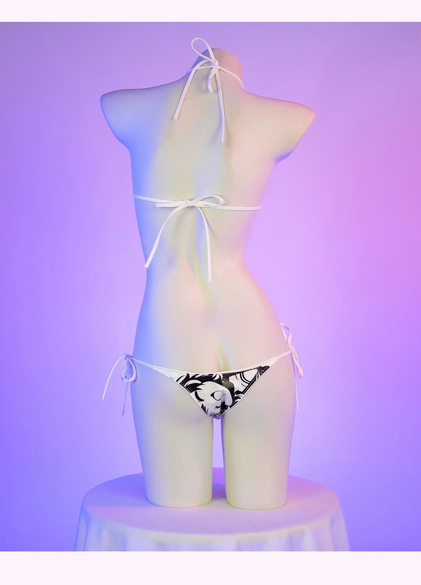 Sexy Anime Maid Cosplay Bikini Set | Thong Swimsuit