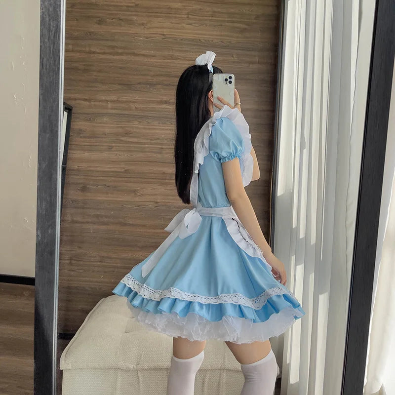 Alice Playing Cards Lolita Maid Cosplay Dress