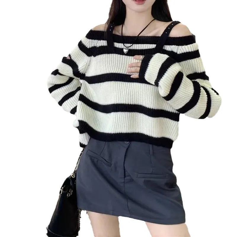Sweet & Spicy Color Block Striped Knit Top | Long Sleeve