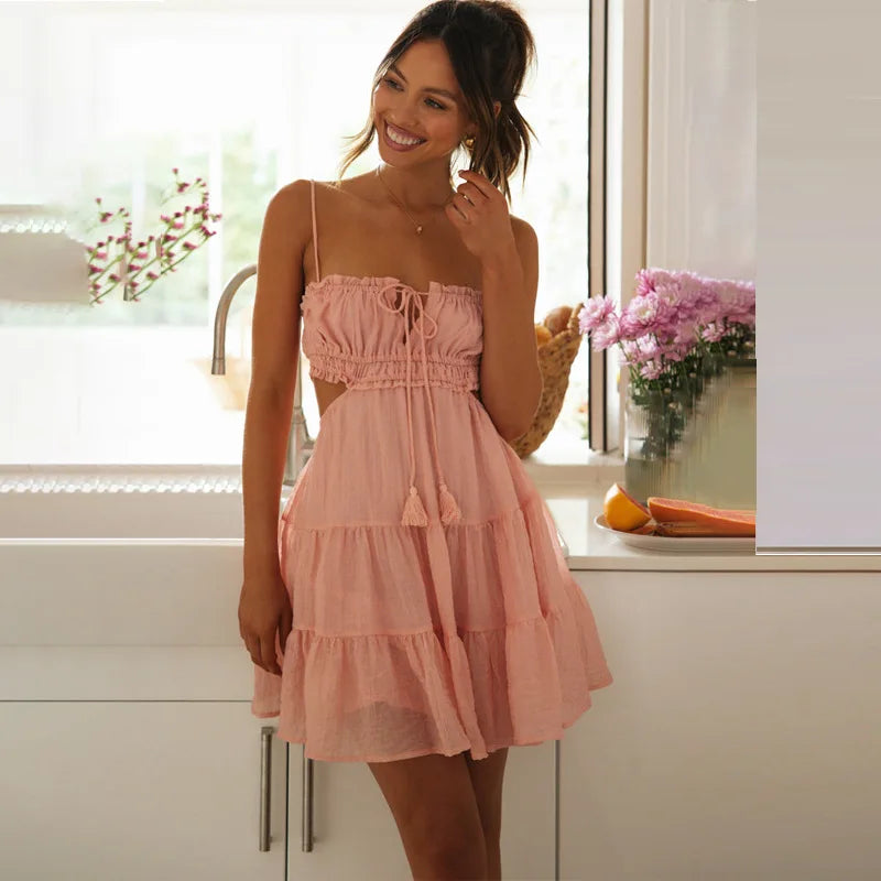 Elegant Chiffon A-Line High-Waist Dress | Versatile & Flattering