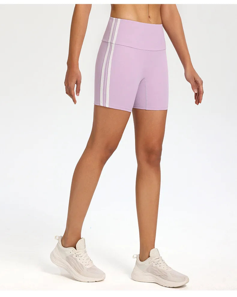 Gym Yoga Fitness Pants Shorts Tight Hip Lifting Belly Jogging Women's Three-quarter Pants Quick-drying Sports Cycling Pants