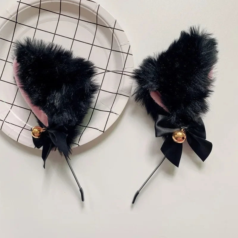 Cute Plush Cat Claw Gloves Large Size Women Halloween Christmas Party Cosplay Girls Winter Plush Fluffy Warm Full Finger Mitten