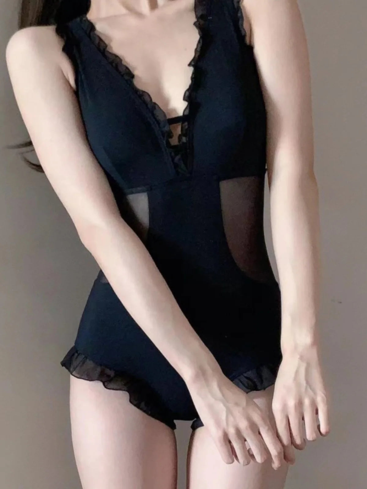 Elegant Slimming One-Piece Swimsuit | Supportive Beachwear